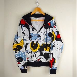 Disney Store Minnie Mouse Ears Full Zip Hoodie